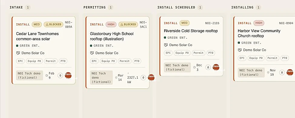 NOI Tech Build: Projects board